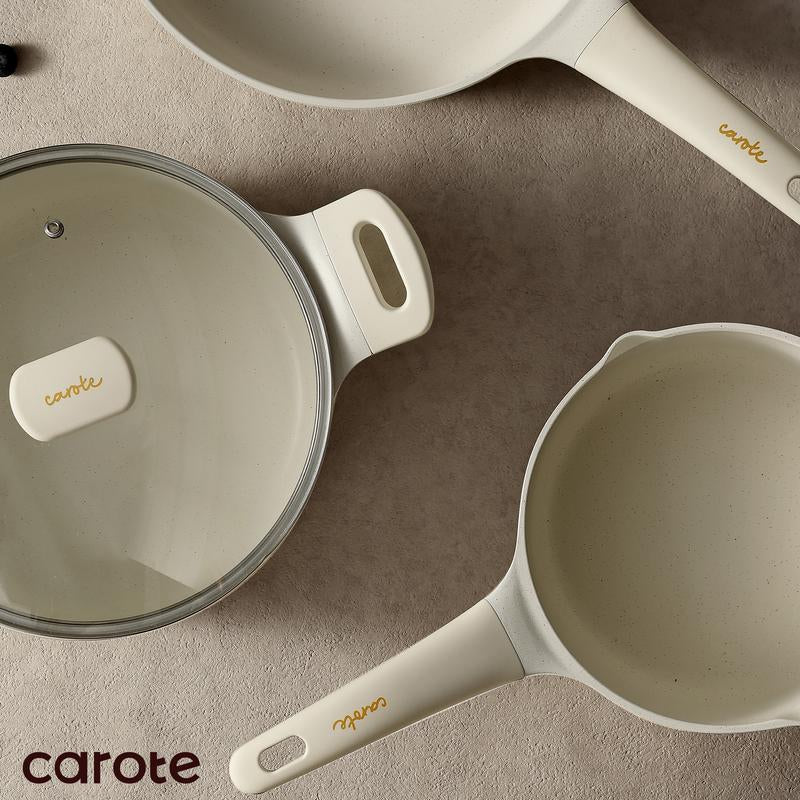 CAROTE 12-Piece Nonstick Cookware Set - Healthy Induction Pots and Pans, PFOS & PFOA Free